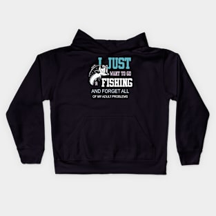 fishing tshirt Kids Hoodie